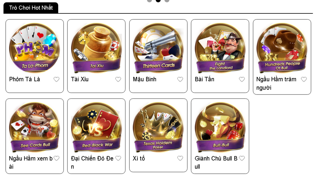 Một số tựa game bài quen thuộc với người Việt tại sảnh game bài OK365