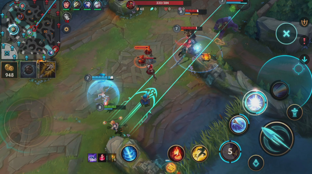 Giao diện game esports người chơi có thể xem trực tiếp tại app game